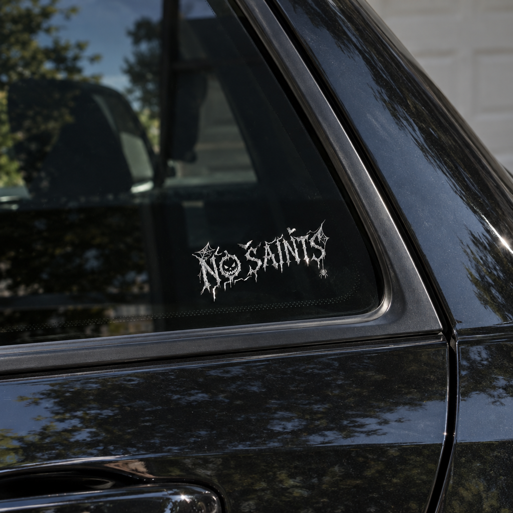 No Saints Halloween gothic logo decal artwork